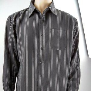 Vroom & Dreesmann Men's Collezione Gray Button Down Shirt Size XL